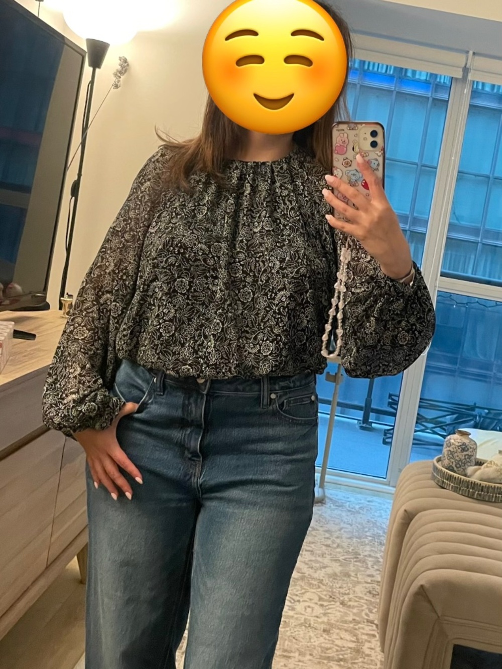 Dynamite chiffon blouse